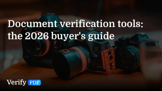 Document verification tools: the 2026 buyer's guide