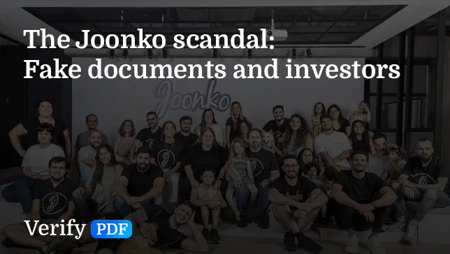 The Joonko scandal: How lack of PDF verification cost investors millions