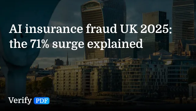 AI insurance fraud UK 2025: the 71% surge explained